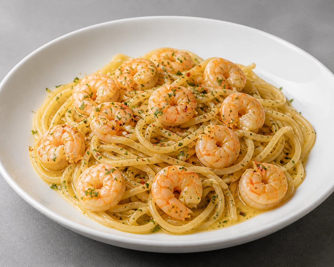 Spaghetti mit Krabben